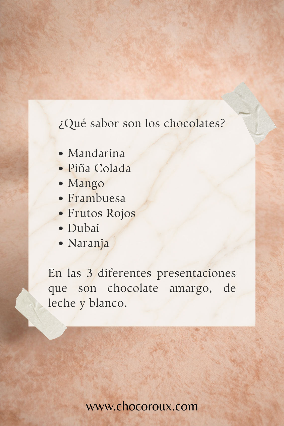 sabores de chocolates mexicanos